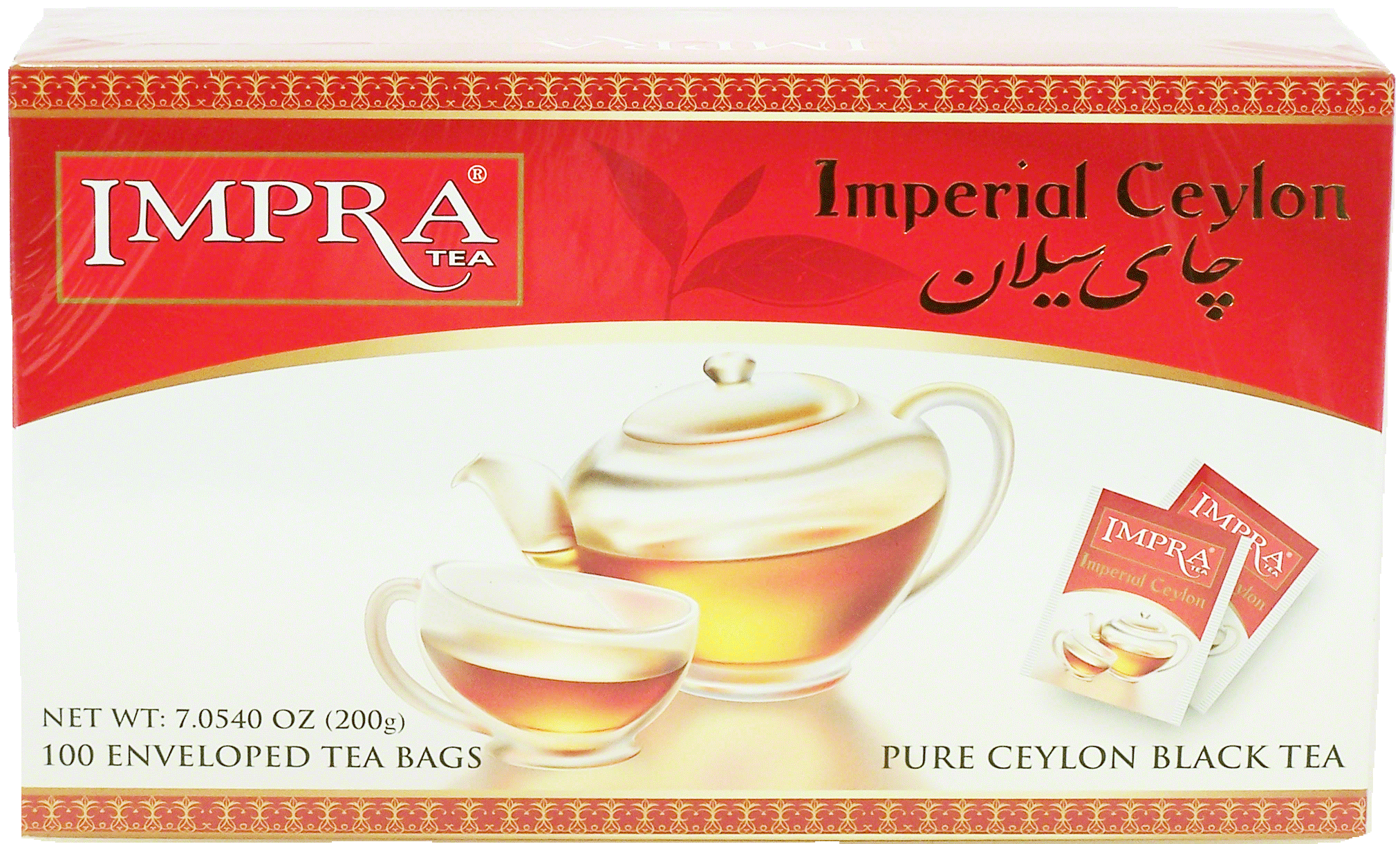 Impra Imperial ceylon black tea, 100-enveloped tea bags Full-Size Picture